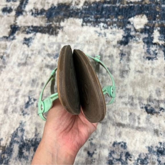 Sam Edelman Circus Cayden Sea Foam Green Business Casual Coastal Beach Sandals 7 - Picture 9 of 13